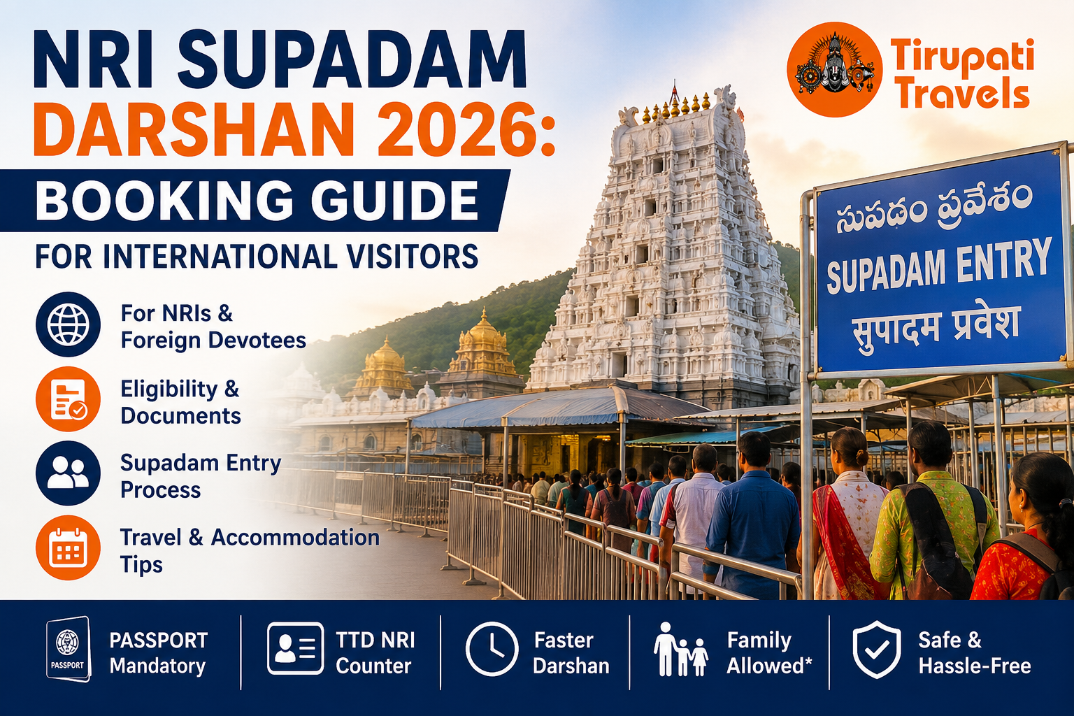 NRI Supadam Darshan 2026 Booking Guide for International Visitors
