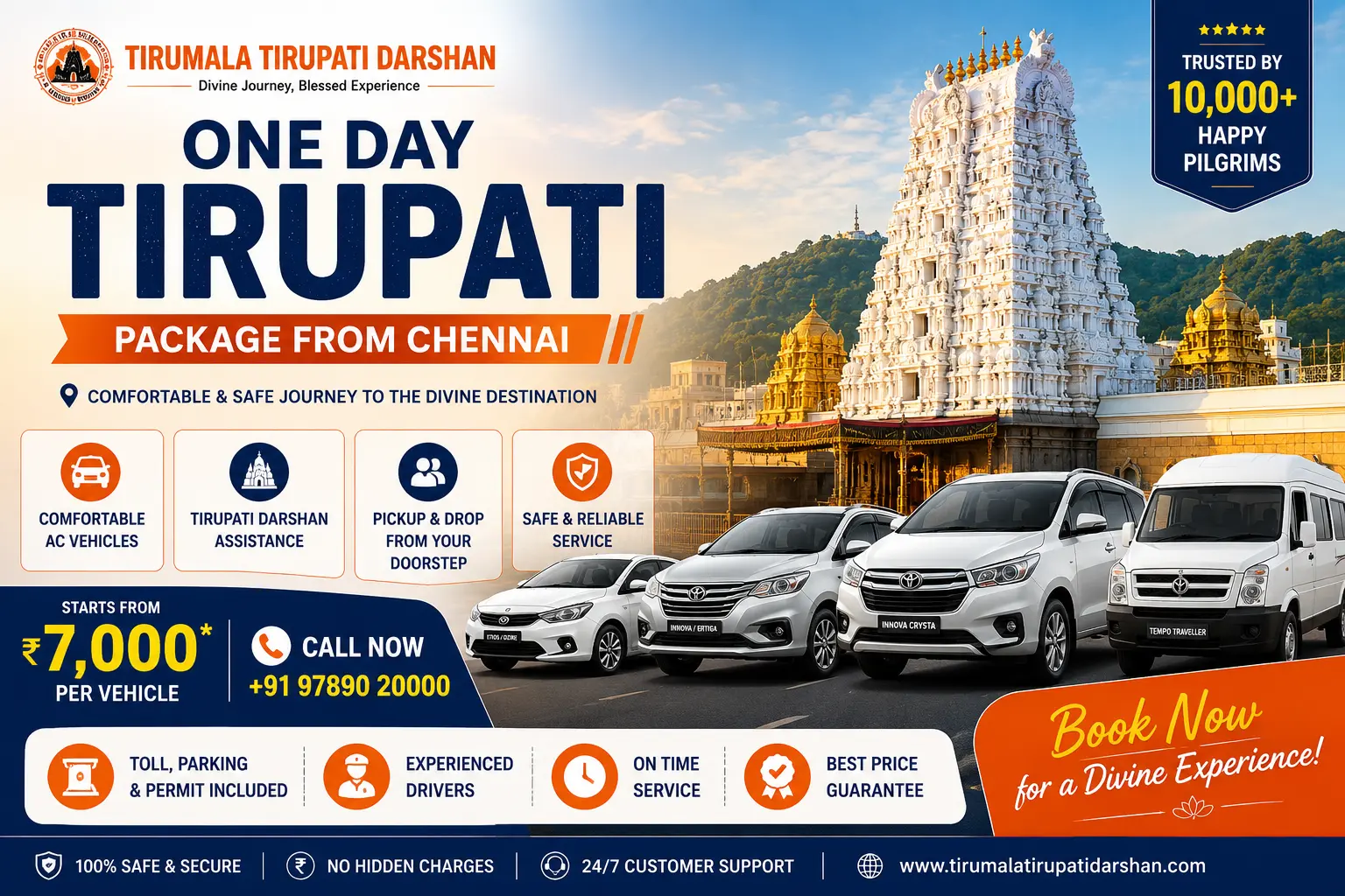 one day tirupati tour package from chennai