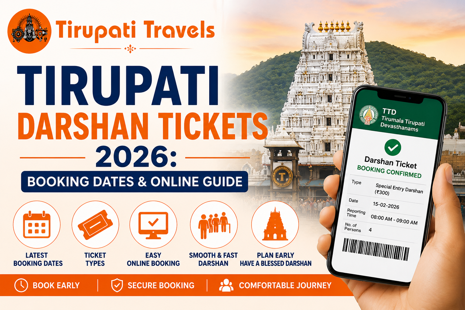 Tirupati Darshan Tickets 2026: Booking Dates & Online Guide